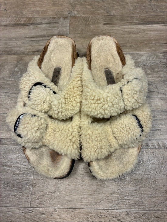 Birkenstock Shoes - Birkenstock Papillio Big Buckle Shearling Teddy Arizona Sandals